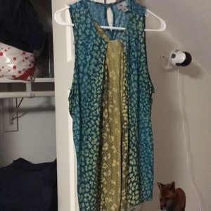 Worthington blouse XL print tank top blouse